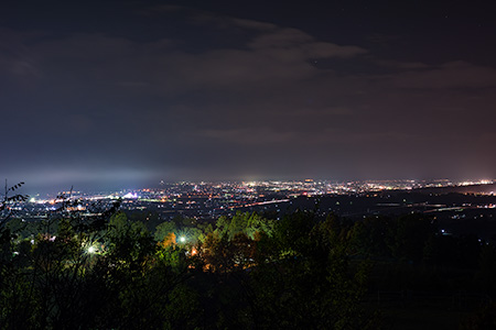 桃山運動公園　展望の丘の夜景