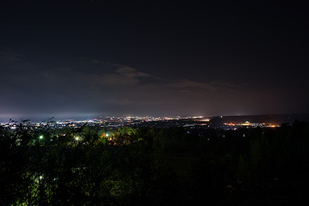 桃山運動公園　展望の丘の夜景