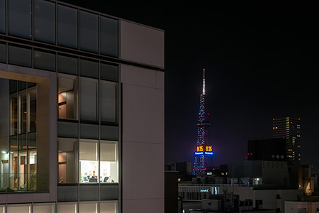 モユクサッポロ　スカイガーデンの夜景