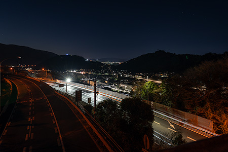 向山橋の夜景