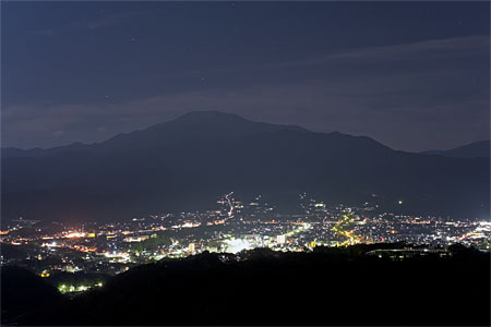 苗木城趾展望台の夜景