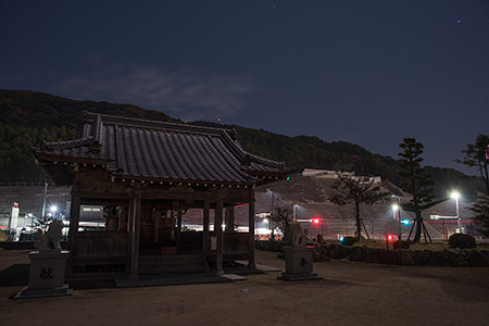 中宝満神社の夜景