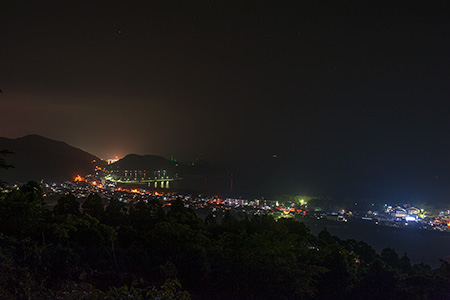 南郷城跡の夜景