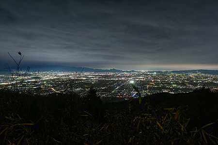 龍王山の夜景