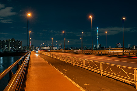 新小松川大橋の夜景