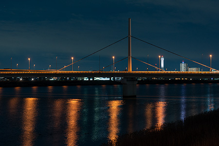新小松川大橋の夜景