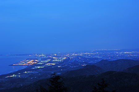 二枚田幹線林道の夜景