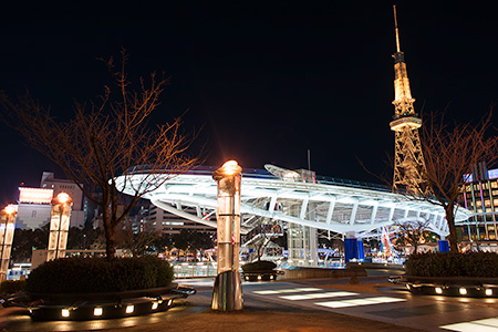 オアシス２１の夜景