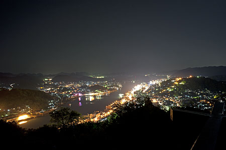 浄土寺奥の院　展望台の夜景