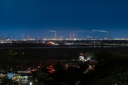小見川城山公園の夜景