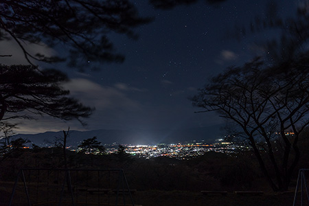 大萩山公園の夜景