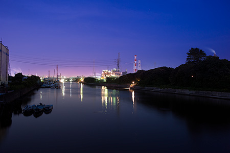 大川橋の夜景