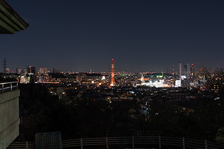 大倉山公園の夜景