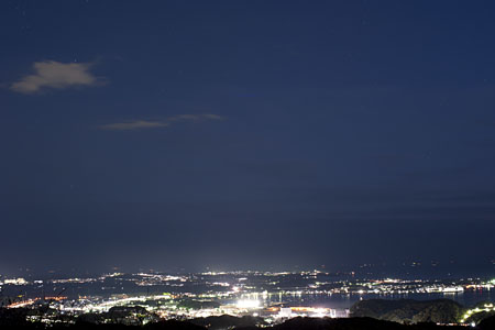 大楠山展望台の夜景