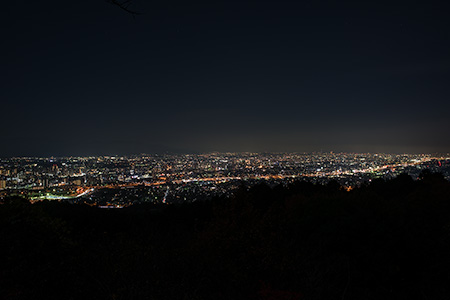 大城林道 展望台の夜景