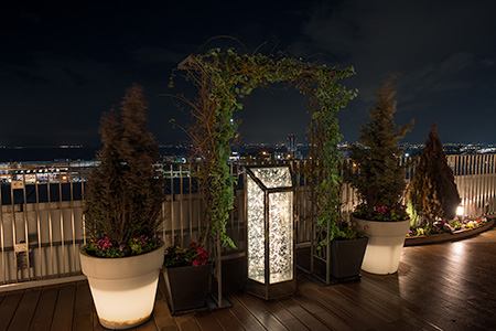 大津SA（下り）の夜景