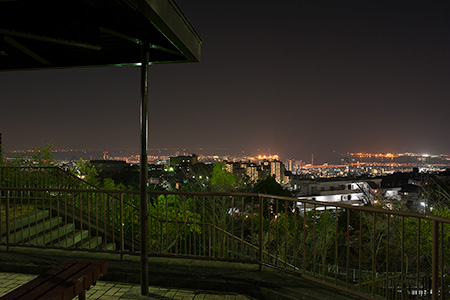 大月台北公園の夜景