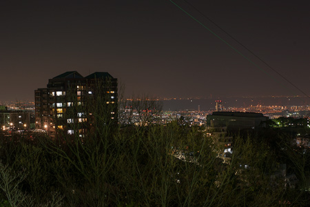 大月台北公園の夜景