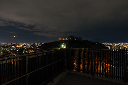 大山祗神社跡公園の夜景