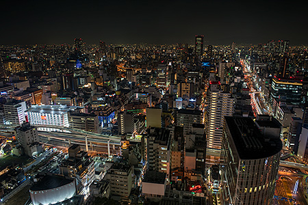大阪駅前　第3ビルの夜景