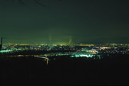 男山展望台の夜景