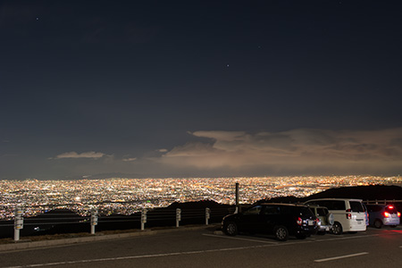 芦有ドライブウエイ　東六甲展望台の夜景