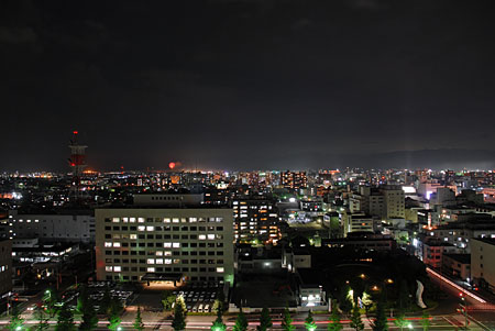 佐賀県庁　展望ホールの夜景