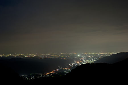 犀鶴林道の夜景