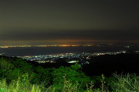 三ヶ根山スカイライン 三河湾側の夜景