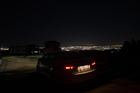 笹原配水場の夜景