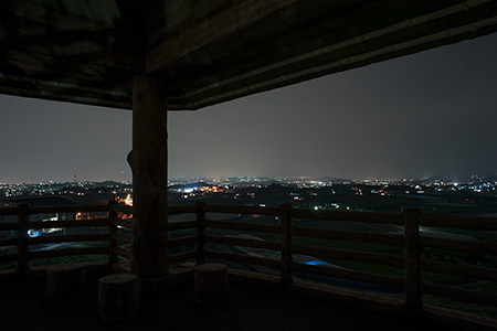 西部プラザ公園　展望台の夜景
