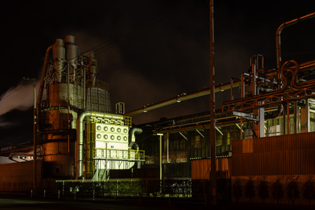 セイホク第3工場の夜景