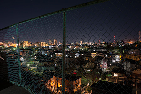 千枚原　休憩所の夜景