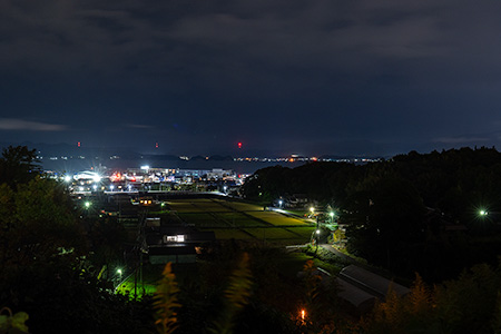 宍道湖SA（上り）の夜景