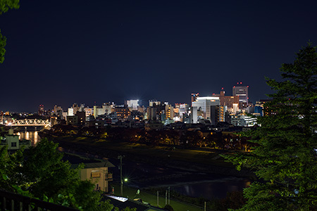 新桜坂緑地の夜景