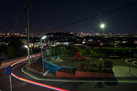 新吉田第三公園の夜景
