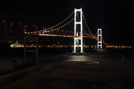 白鳥大橋展望台の夜景