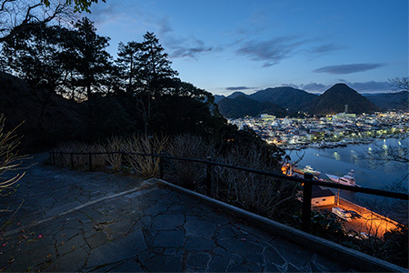 下田公園の夜景