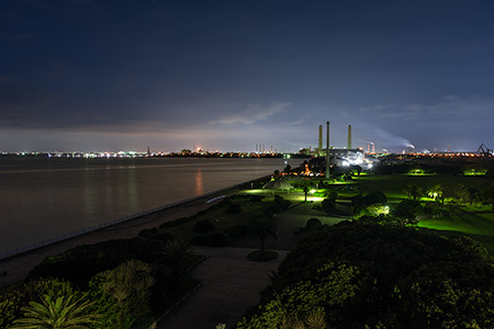 袖ヶ浦海浜公園の夜景