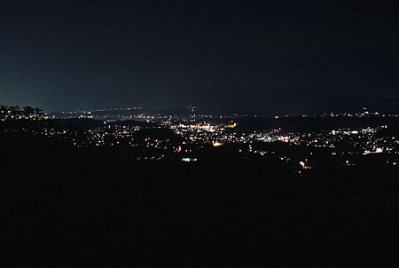 大庭空山展望台の夜景