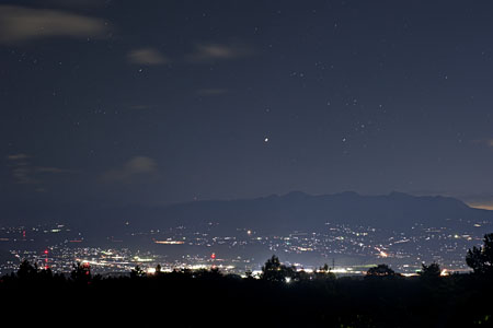 総合公園展望台の夜景
