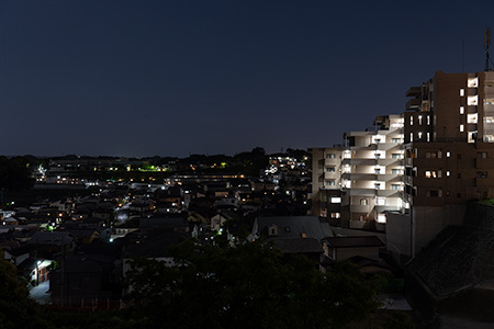 南戸塚IC跨道橋の夜景