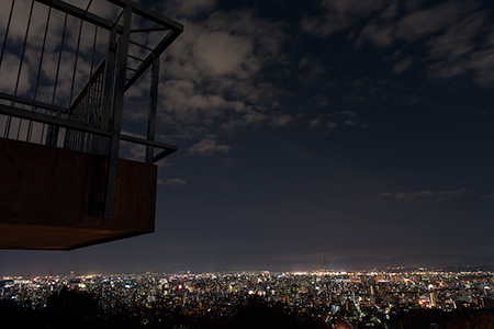 平和南緑地展望台の夜景