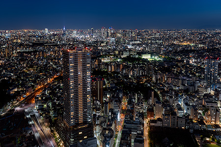 サンシャイン60展望台　てんぼうパークの夜景