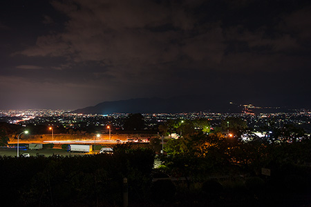釈迦堂PAの夜景