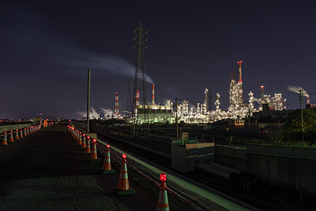 昭和四日市石油南の夜景