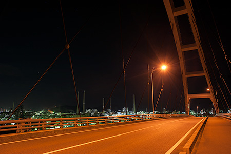 周南大橋の夜景