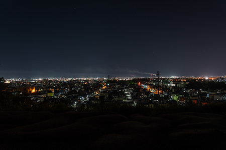 春光台公園 展望広場の夜景