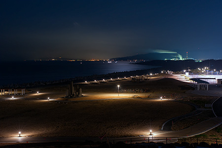 ふじのくに田子の浦みなと公園の夜景