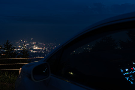 高峰高原の夜景